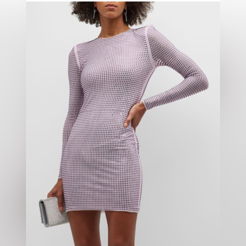 Embellished sequin dress lilac